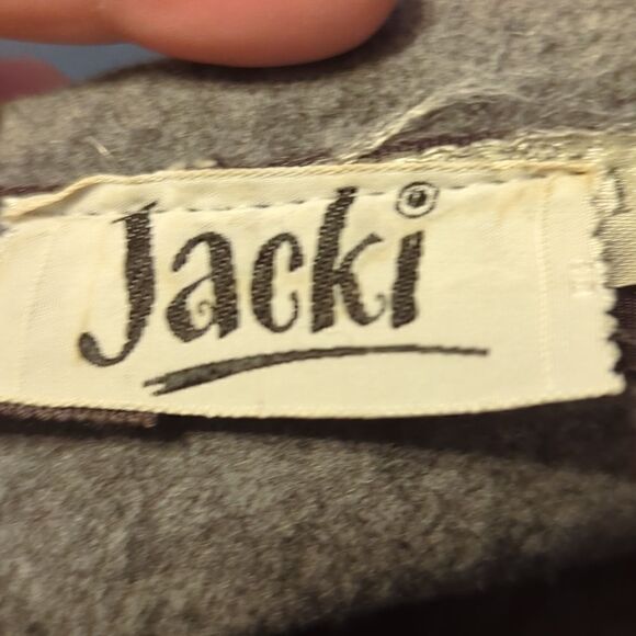 Jacki Vintage Grey Felt Asymetrical Brim Hat, derby - Picture 8 of 14